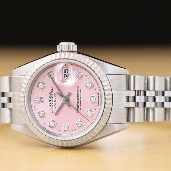 Sale! Rolex Pink Diamond Dial Ladies Watch - Picture 3 of 9